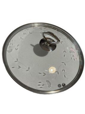 (JW) Princess House® St. Steel Heritage Etched Glass 11" Replacement Lid Skillet